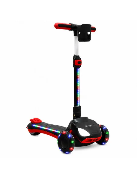 Scooter Eléctrico para Niños con Luces LED Plegable Altura Ajustable Batería de Litio 21.6V Soporta 50 kg | Joykoo Tienda Oficial