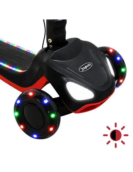 Scooter Eléctrico para Niños con Luces LED Plegable Altura Ajustable Batería de Litio 21.6V Soporta 50 kg | Joykoo Tienda Oficial