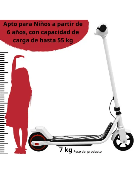 Scooter Eléctrico para Niños con Luces LED Batería de 24V 15 km/h Freno Eléctrico Ruedas de Goma | Joykoo Tienda Oficial