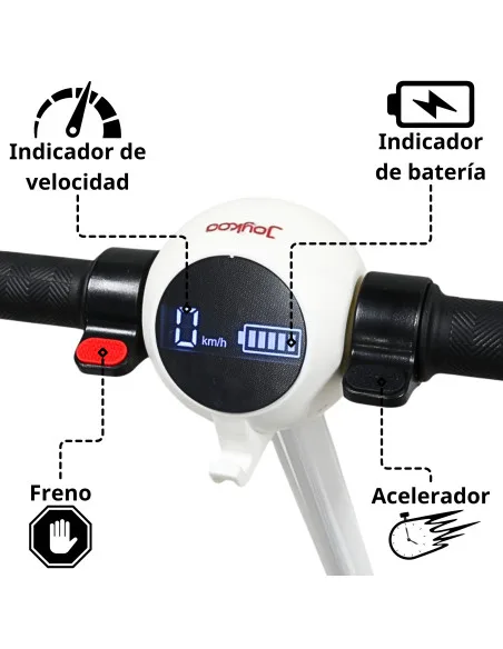 Scooter Eléctrico para Niños con Luces LED Batería de 24V 15 km/h Freno Eléctrico Ruedas de Goma | Joykoo Tienda Oficial