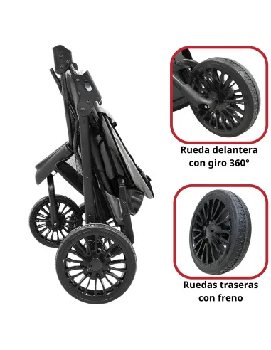 Carriola para Mascotas 3 Ruedas para Raza Chica y Mediana Plegable Correas de Seguridad Portavasos Soporta hasta 15 kg | Joykoo Tienda Oficial