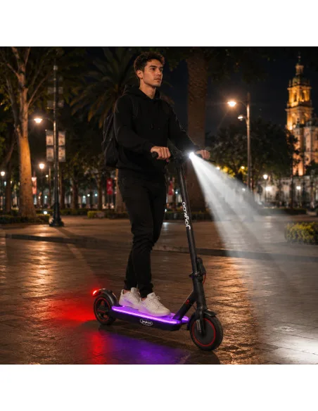 Scooter Eléctrico Plegable Motor 250W 25 km/h App Inteligente Ruedas 8.5 Pulgadas de Aire Soporta hasta 100 kg | Joykoo Tienda Oficial
