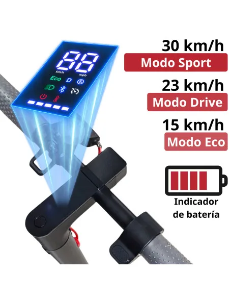 Scooter Eléctrico Plegable Motor 250W 30 km/h 3 Modos de Conducción Ruedas de Hule 8.5" Soporta hasta 100 kg | Joykoo Tienda Oficial