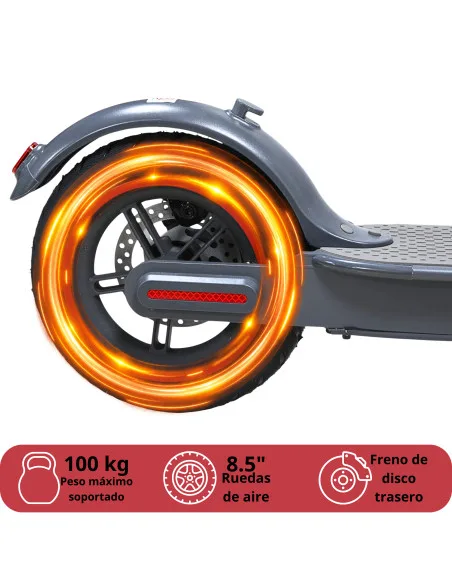 Scooter Eléctrico Plegable Motor 250W 30 km/h 3 Modos de Conducción Ruedas de Hule 8.5" Soporta hasta 100 kg | Joykoo Tienda Oficial
