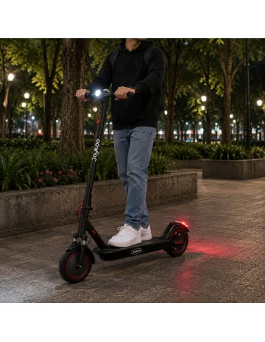 Scooter Eléctrico para Adulto 250W Velocidad Máxima 30 km/h Plegable App Luces Ruedas 8.5” Soporta 100 kg | Joykoo Tienda Oficial