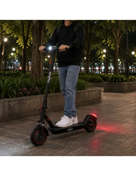 Scooter Eléctrico para Adulto 250W Velocidad Máxima 30 km/h Plegable App Luces Ruedas 8.5” Soporta 100 kg | Joykoo Tienda Oficial