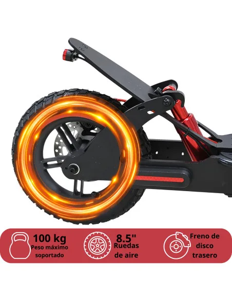 Scooter Eléctrico Plegable 250W Velocidad Máxima 30 km/h 3 Velocidades App Ruedas 8.5" Freno de Disco Soporta 100 kg | Joykoo Tienda Oficial