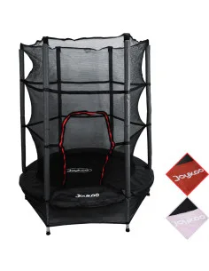 Trampolín Infantil Brincolín 140 cm 55 Pulgadas con Red de Seguridad Alta 36 Resortes Acero Galvanizado Soporta 50 kg Joykoo - 1