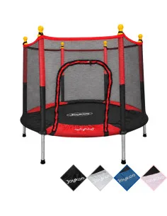 Trampolín Infantil Brincolín 140 cm 55 Pulgadas con Red de Seguridad hasta 50 kg con 36 Resortes de Acero Galvanizado Joykoo - 6