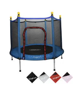 Trampolín Infantil Brincolín 140 cm 55 Pulgadas con Red de Seguridad hasta 50 kg con 36 Resortes de Acero Galvanizado Joykoo - 1
