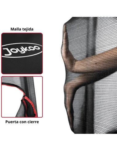 Trampolín Infantil Brincolín 140 cm 55 Pulgadas con Red de Seguridad hasta 50 kg con 36 Resortes de Acero Galvanizado | Joykoo Tienda Oficial