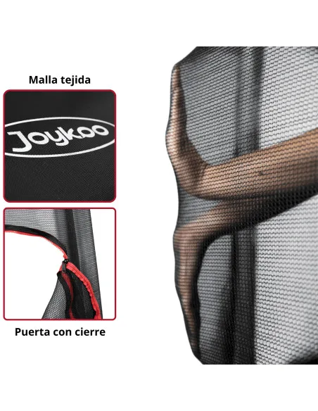 Trampolín Infantil Brincolín 140 cm 55 Pulgadas con Red de Seguridad hasta 50 kg con 36 Resortes de Acero Galvanizado | Joykoo Tienda Oficial