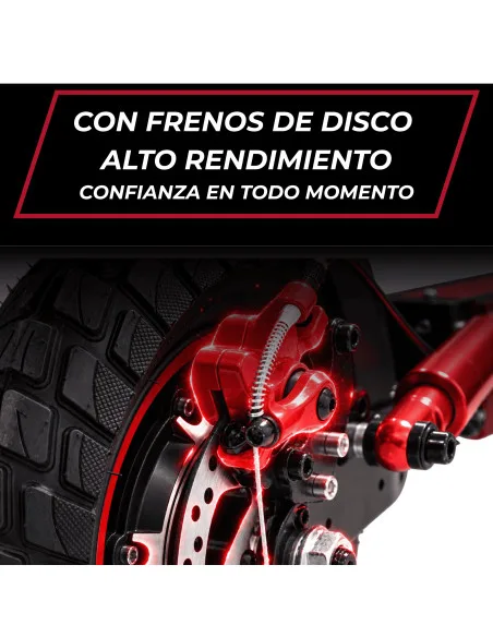 Scooter Eléctrico para Adultos Plegable Motor 500W Batería de Litio Freno de Disco Doble Suspensión Luces LED | Joykoo Tienda Oficial