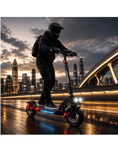 Scooter Eléctrico para Adultos Plegable Motor 500W Batería de Litio Freno de Disco Doble Suspensión Luces LED | Joykoo Tienda Oficial