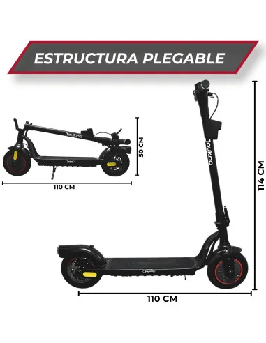 Scooter Eléctrico para Adultos 250W 25 Km/h Velocidad Máxima Llantas 8.5" Plegable con Pantalla LED Hasta 110 Kg | Joykoo Tienda Oficial