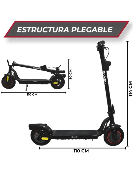 Scooter Eléctrico para Adultos 250W 25 Km/h Velocidad Máxima Llantas 8.5" Plegable con Pantalla LED Hasta 110 Kg | Joykoo Tienda Oficial