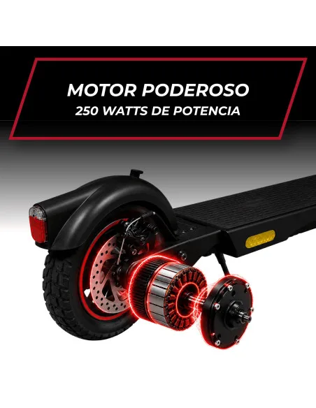 Scooter Eléctrico para Adultos 250W 25 Km/h Velocidad Máxima Llantas 8.5" Plegable con Pantalla LED Hasta 110 Kg | Joykoo Tienda Oficial