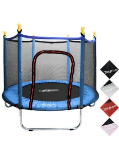 Trampolín Infantil Con Red De Seguridad 140 cm 55 Pulgadas Soporta Hasta 50 Kg Postes Acolchados 36 Resortes Joykoo - 1