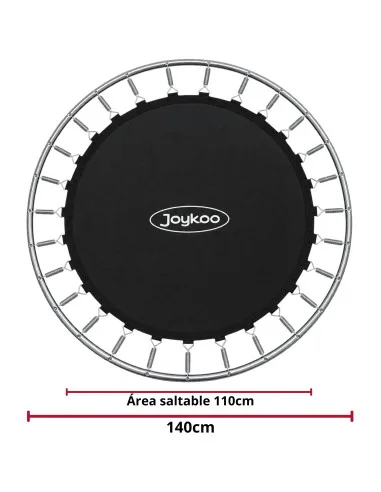 Trampolín Infantil Con Red De Seguridad 140 cm 55 Pulgadas Soporta Hasta 50 Kg Postes Acolchados 36 Resortes | Joykoo Tienda Oficial
