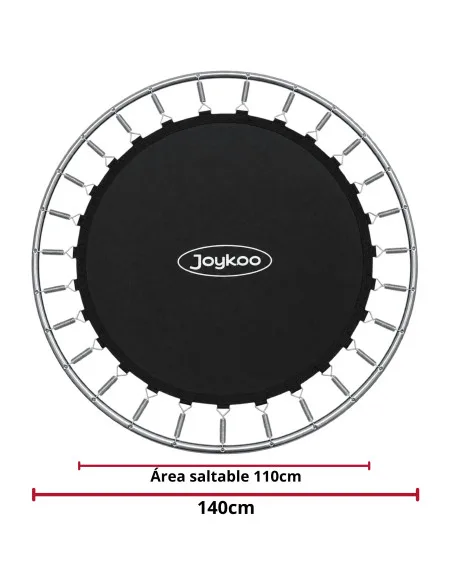 Trampolín Infantil Con Red De Seguridad 140 cm 55 Pulgadas Soporta Hasta 50 Kg Postes Acolchados 36 Resortes | Joykoo Tienda Oficial