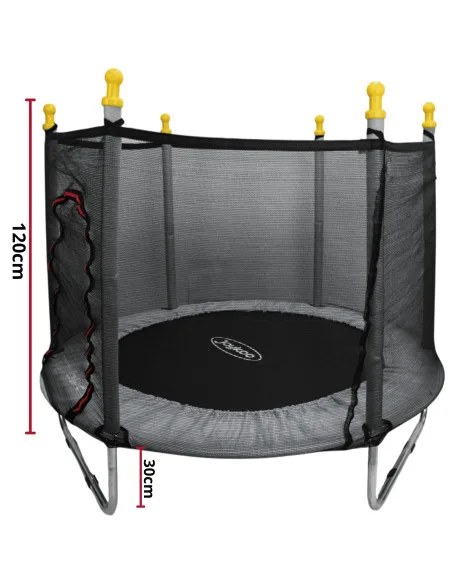 Trampolín Infantil Con Red De Seguridad 140 cm 55 Pulgadas Soporta Hasta 50 Kg Postes Acolchados 36 Resortes | Joykoo Tienda Oficial