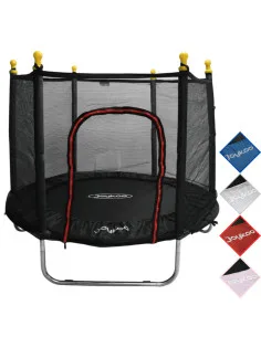 Trampolín Infantil Con Red De Seguridad 140 cm 55 Pulgadas Soporta Hasta 50 Kg Postes Acolchados 36 Resortes Joykoo - 13