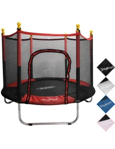 Trampolín Infantil Con Red De Seguridad 140 cm 55 Pulgadas Soporta Hasta 50 Kg Postes Acolchados 36 Resortes Joykoo - 19