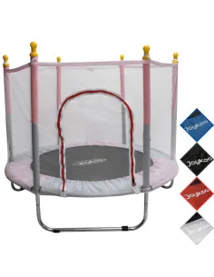 Trampolín Infantil Con Red De Seguridad 140 cm 55 Pulgadas Soporta Hasta 50 Kg Postes Acolchados 36 Resortes Joykoo - 25