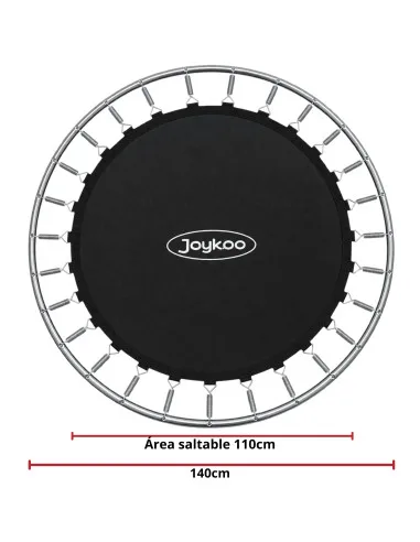 Trampolín Infantil 140 cm 55 Pulgadas Parque De Juegos Con Red De Seguridad Postes Acolchados 36 Resortes 50 kg | Joykoo Tienda Oficial