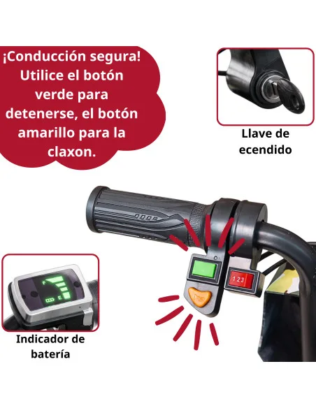 Montable Eléctrico Infantil Drift Trike Motor 150W 15 km/h Batería 36V Asiento Ajustable Bluetooth Hasta 55 kg | Joykoo Tienda Oficial