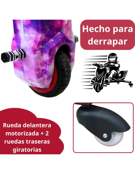 Montable Eléctrico Infantil Drift Trike Motor 150W 15 km/h Batería 36V Asiento Ajustable Bluetooth Hasta 55 kg | Joykoo Tienda Oficial