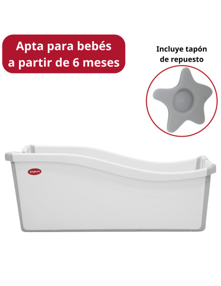 Bañera Plegable Para Bebé Antideslizante Con Tapón De Desagüe 6 A 18 Meses Hasta 25 Kg | Joykoo Tienda Oficial