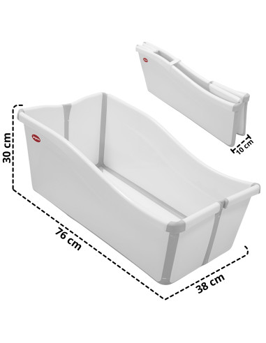 Bañera Plegable Para Bebé Antideslizante Con Tapón De Desagüe 6 A 18 Meses Hasta 25 Kg | Joykoo Tienda Oficial