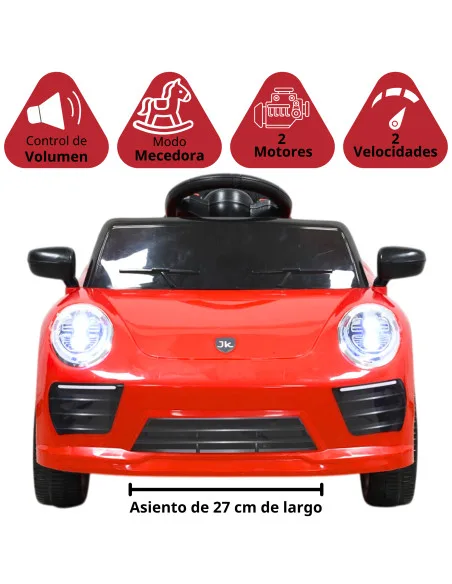 Montable Eléctrico Para Niños Mini Deportivo Con Control Remoto Luces Sonido Y Cinturón De Seguridad 6v | Joykoo Tienda Oficial
