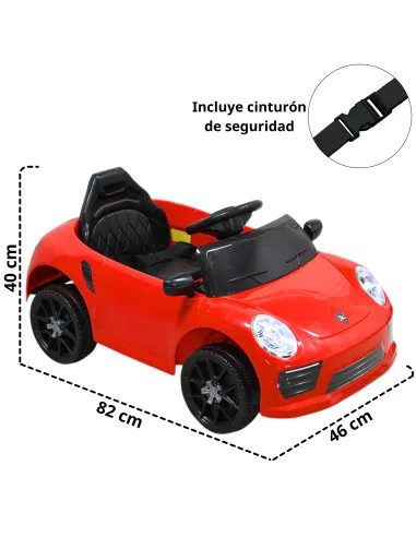 Montable Eléctrico Para Niños Mini Deportivo Con Control Remoto Luces Sonido Y Cinturón De Seguridad 6v | Joykoo Tienda Oficial