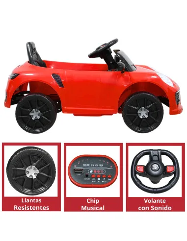 Montable Eléctrico Para Niños Mini Deportivo Con Control Remoto Luces Sonido Y Cinturón De Seguridad 6v | Joykoo Tienda Oficial