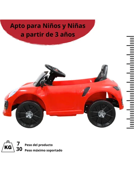 Montable Eléctrico Para Niños Mini Deportivo Con Control Remoto Luces Sonido Y Cinturón De Seguridad 6v | Joykoo Tienda Oficial