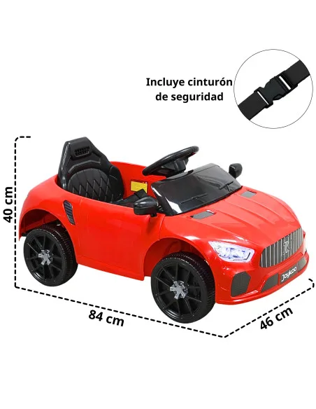 Montable Eléctrico Para Niños Mini Deportivo GT Con Control Remoto Luces Sonido Y Cinturón De Seguridad 6v | Joykoo Tienda Oficial