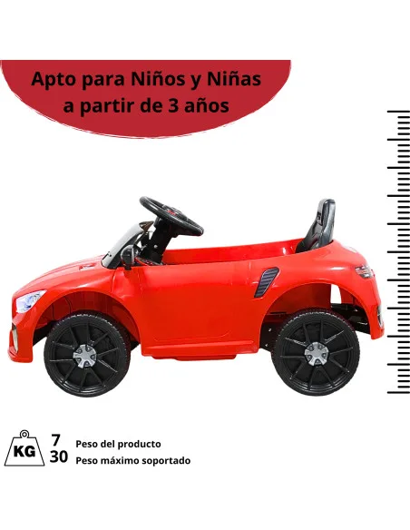 Montable Eléctrico Para Niños Mini Deportivo GT Con Control Remoto Luces Sonido Y Cinturón De Seguridad 6v | Joykoo Tienda Oficial