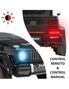 Montable Eléctrico Para Niños Camioneta 6x4 con Control Remoto Luces y Bluetooth Batería Recargable 12v Joykoo - 1 2