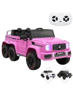 Montable Eléctrico Para Niños Camioneta 6x4 con Control Remoto Luces y Bluetooth Batería Recargable 12v Joykoo - 8
