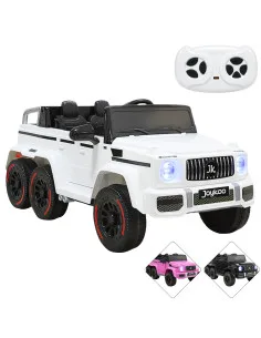 Montable Eléctrico Para Niños Camioneta 6x4 con Control Remoto Luces y Bluetooth Batería Recargable 12v Joykoo - 1 2