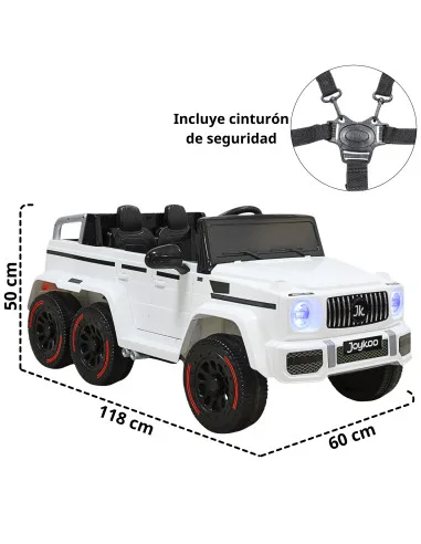 Montable Eléctrico Para Niños Camioneta 6x4 con Control Remoto Luces y Bluetooth Batería Recargable 12v | Joykoo Tienda Oficial