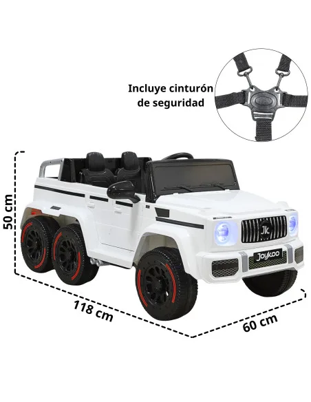 Montable Eléctrico Para Niños Camioneta 6x4 con Control Remoto Luces y Bluetooth Batería Recargable 12v | Joykoo Tienda Oficial