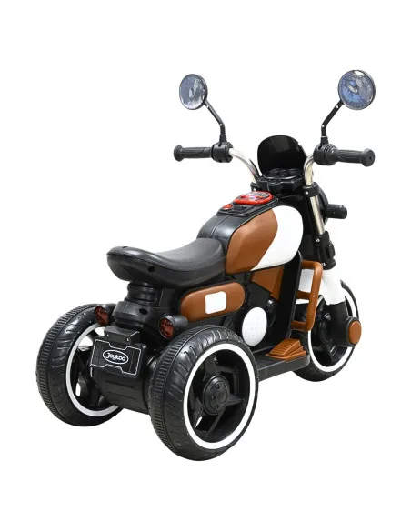 Moto Montable Eléctrica Retro Para Niños 3 Ruedas 6V Bluetooth Luces Música Desde 3 Años Hasta 25 Kg | Joykoo Tienda Oficial