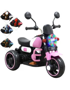 Moto Montable Eléctrica Retro Para Niños 3 Ruedas 6V Bluetooth Luces Música Desde 3 Años Hasta 25 Kg Joykoo - 22
