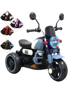 Moto Montable Eléctrica Retro Para Niños 3 Ruedas 6V Bluetooth Luces Música Desde 3 Años Hasta 25 Kg Joykoo - 29
