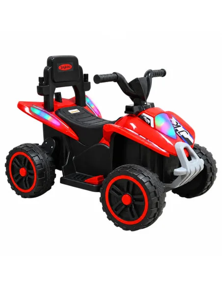 Montable Eléctrico para Niños 6V con Bastón Dirigible Luces y Música, Pedal Acelerador Apto a partir de 3 o hasta 25 kg | Joykoo Tienda Oficial