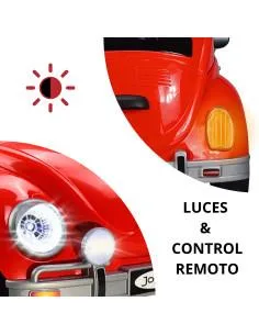 Montable para Niños Vocho Electrico Control Remoto luz 12V Joykoo - 1 2