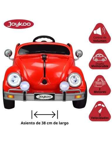 Montable para Niños Vocho Electrico Control Remoto luz 12V | Joykoo Tienda Oficial